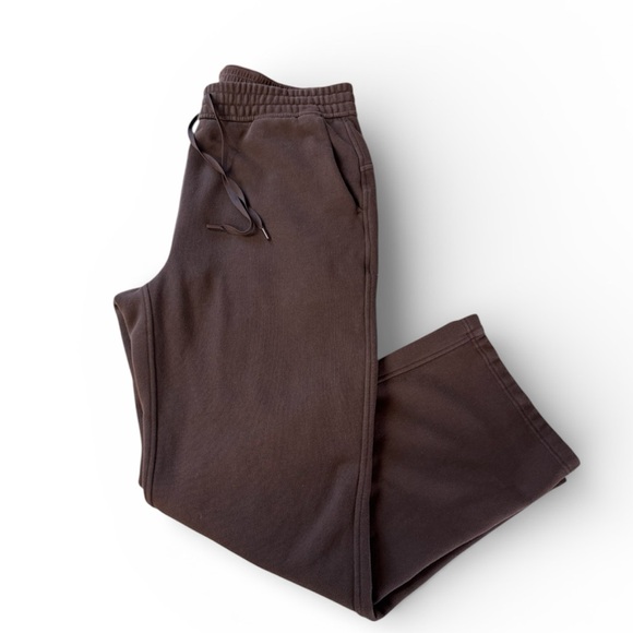 CRZ YOGA Pants - Fleece Lined Straight Leg Brown Sweatpant 30'' size -XL